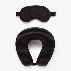 NWT Calpak Silk Travel Pillow & Eye Mask Set